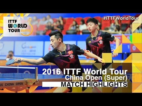 2016 China Open Highlights: Ma Long/Zhang Jike vs Koki Niwa/Yuya Oshima (1/2)