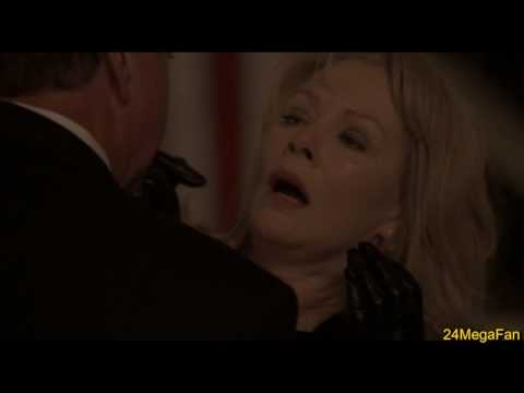 Logan talks about killing Palmer to Martha, and attacks her - 24 Season 5