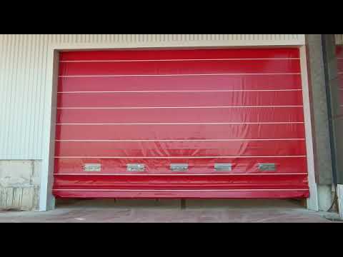 heavy industrial hangar door designed for large industrial facilities