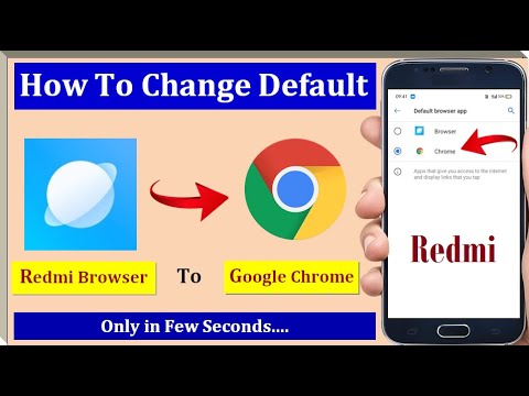 How To Change Redmi Browser to Google Chrome Browser || Set Chrome as Default Browser in Redmi ||