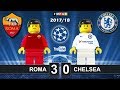 Roma vs Chelsea 3-0 • Champions League 2018 (31/10/2017) Goals Highlights Lego Football