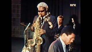 Rahsaan Roland Kirk, Kongsberg Jazz festival, Norway, 1967 (colorized)