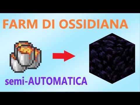 [1.21+] FARM di OSSIDIANA semi-AUTOMATICA - Convertitore automatico!