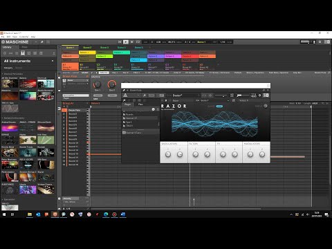 Native Instruments Reaktor Razor and other Instruments in Maschine