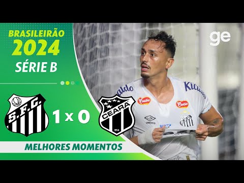 Gols e lances de Santos x Ceará