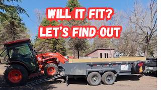 Will my Kioti DK5320se tractor fit into the Lamar 16' dump trailer?
