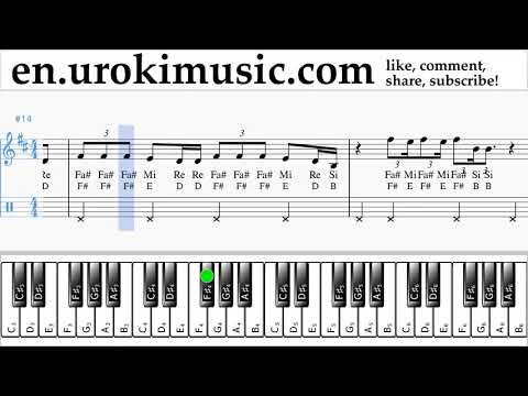 Piano lessons (right hand) The Chainsmokers - Sick Boy Sheet Music Tutorial um-ih352