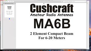 MA6B antenna: Where the manual lets you down