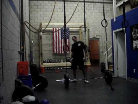 CrossFit Cut "Elizabeth" Squat Cleans and Ring Dips Part 2 - YouTube