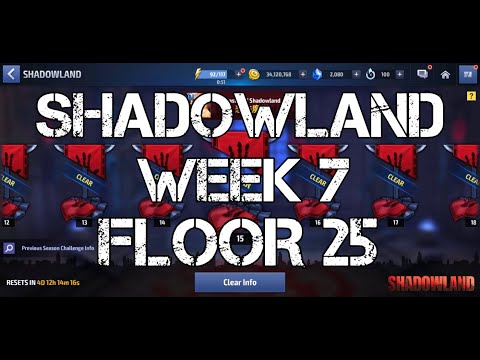 MARVEL FUTURE FIGHT SHADOWLAND WEEK 7 FLOOR 25