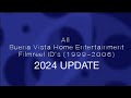 All Buena Vista Home Entertainment Filmreel Bumpers 1999 2006 2024 UPDATE