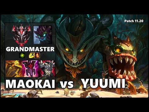 GRANDMASTER Support Gameplay - MAOKAI vs YUUMI Patch 11.20
