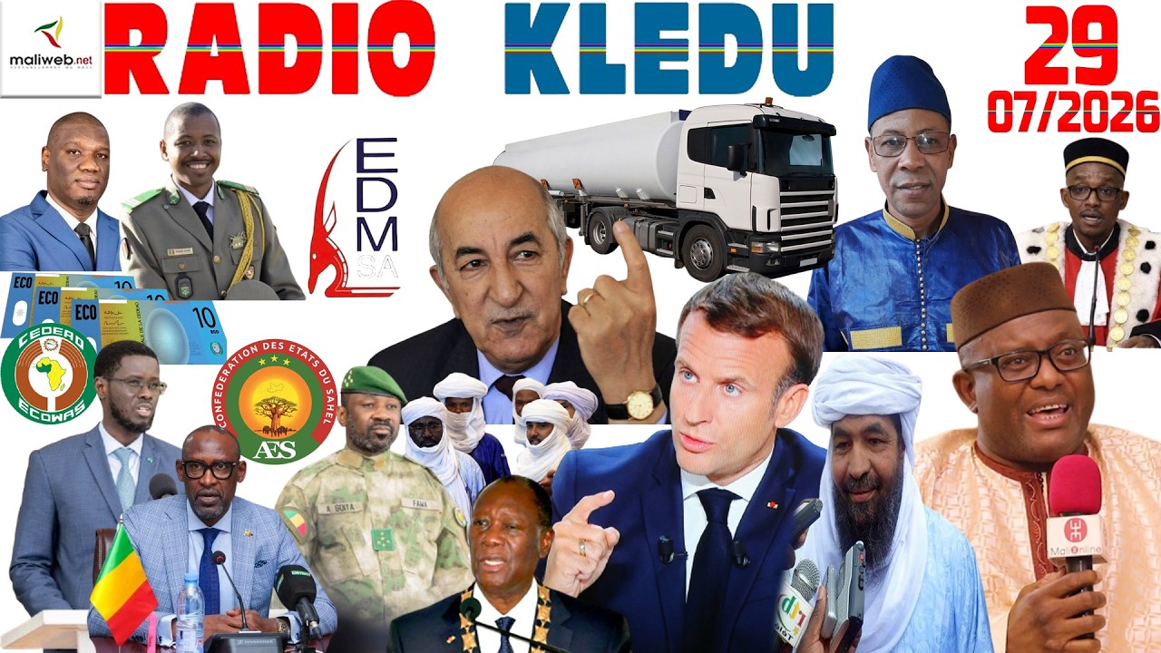La Revue de Presse de la RADIO KLEDU du 29 Juillet 2026