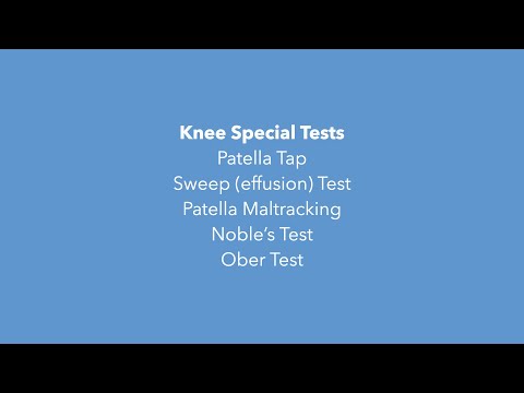 Sports Massage Level 4 Knee Special Tests v1.0