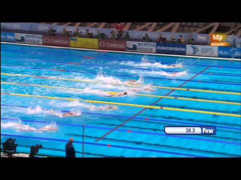 James Magnussen, campeón 100 libre masculino. Barcelona 2013