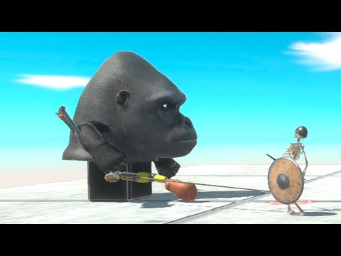 GIANT MONKEY HEAD vs EVERY UNIT   Animal Revolt Battle Simulator