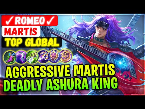 Aggressive Martis Deadly Ashura King [ Top Global Martis ] ✓romeo✓ - Mobile Legends Emblem And Build