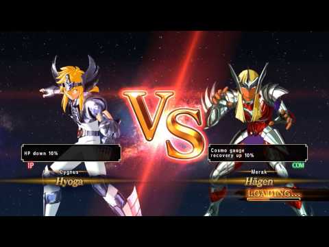 Hyoga de Cisne VS Hagen de Merak  - Saint Seiya Soldiers Soul