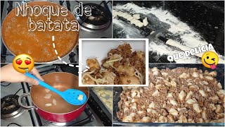 como fazer nhoque de carne moída e batata