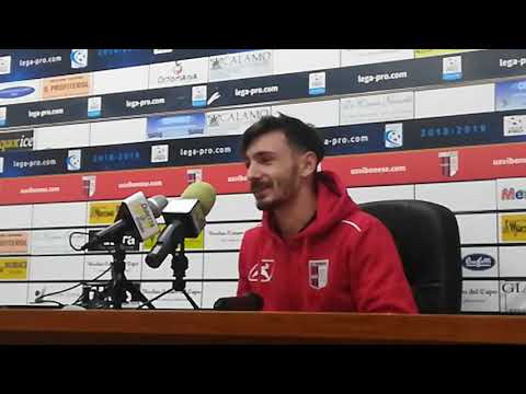 Leonardo Taurino, autore del gol decisivo, in conferenza dopo Vibonese-Viterbese 1-0