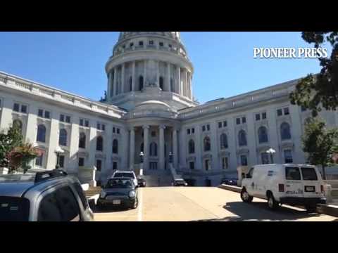 Strolling through Mad City on a lovely day, on the lookout for a good Scott Walker protest. Yet all