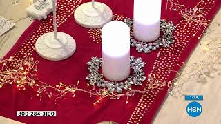 august   leo 7 Jeweled Wreath Candle Rings  Set of 2