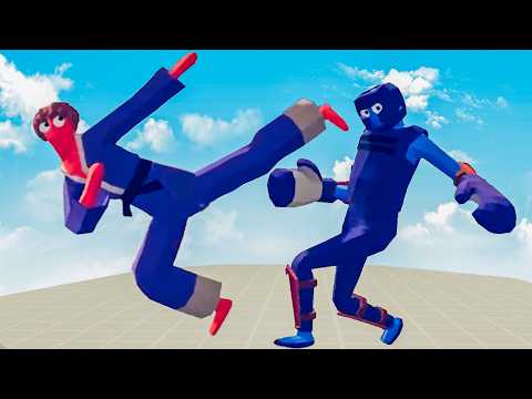 TAEKWONDO TEAM vs KICKBOXER TEAM | TABS - Totally Accurate Battle Simulator