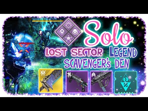 Solo Flawless 1310 Legend Scavenger's Den - Hunter - Destiny 2 - Commentary