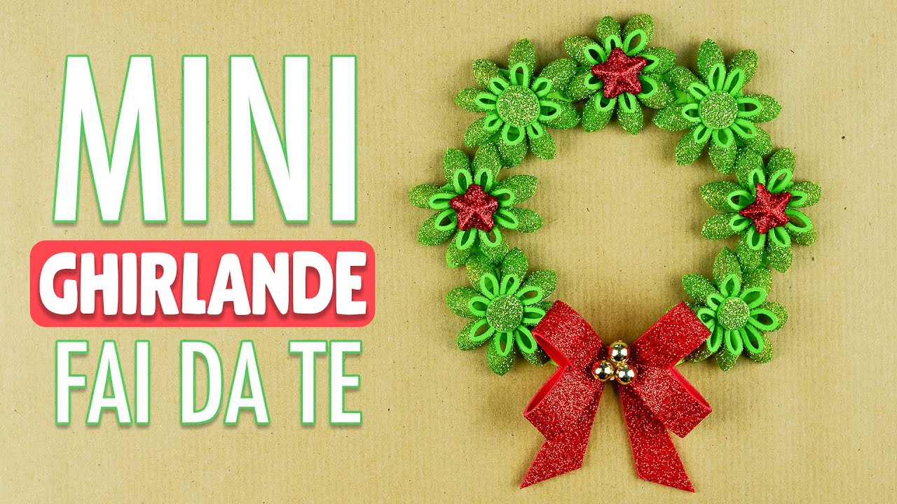 Mini ghirlande natalizie fai da te🎄How to make mini Christmas wreath
