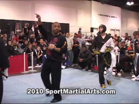 Mario Webb v Ross Levine - Men's HW point sparring - 2010 Compete Nationals