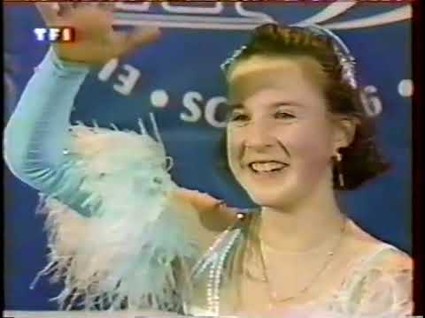 1996 European Championships (TF1) - Ladies Free Skate - Irina Slutskaya RUS
