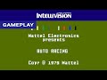 Auto Racing intellivision Gameplay Clip hd Retrogameup