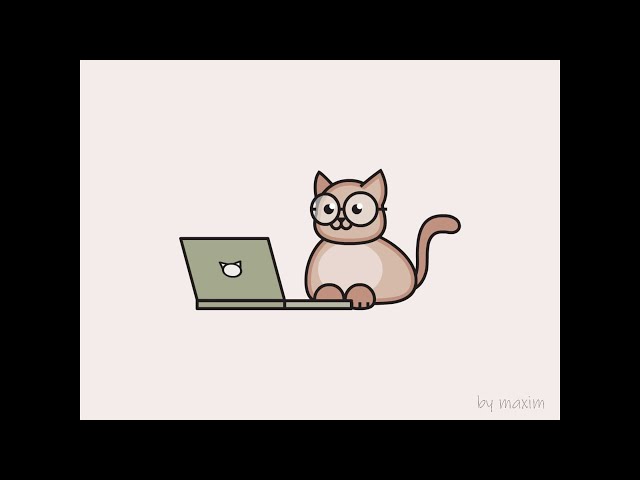 Фото Котик был придуман и отрисован мной в программе adobe illustrator, потом анимировался в программе adobe animate. Звуки добавляла в программе Movavi Video Suite. На создание анимации ушло несколько часов (создание персонажа + анимация)