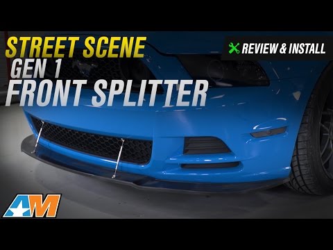 2013-2014 Mustang GT, V6 Street Scene Gen 1 Front Splitter Review & Install