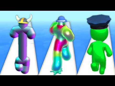 Tall Man Run vs Blob Runner 3D vs Color Race 3D - Triple Game