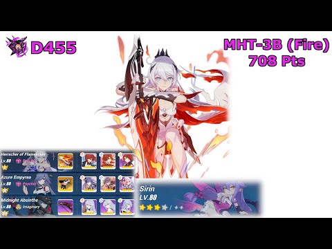 HI3 SEA - [Nirvana Exalted Abyss] MHT-3B (Fire) (D455) 708 Pts - HoFS (S0), AE, MA + Sirin*3