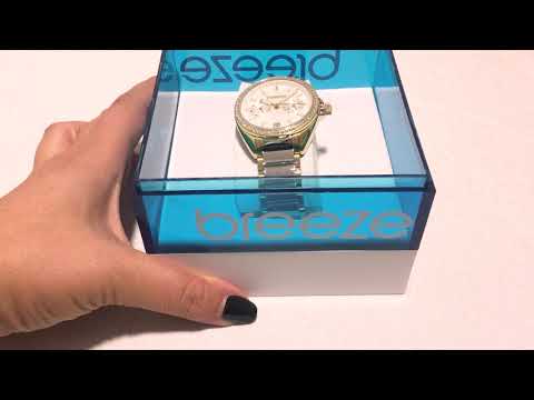 BREEZE Royalisse Crystals Two Tone Stainless Steel Bracelet 712161.2 -  E-oro.gr