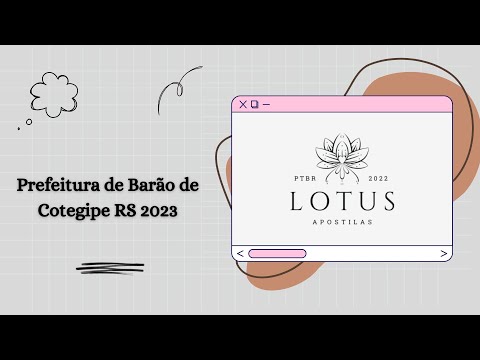 Apostila Prefeitura de Barão de Cotegipe RS 2023 Tesoureiro