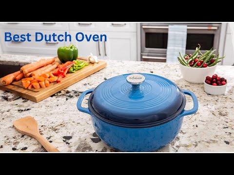 Enameled Cast Iron Dutch Oven, 6-Quart, Blue