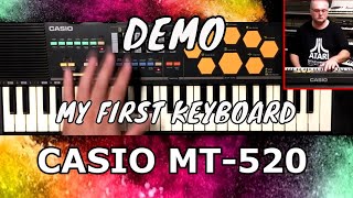 Video thumbnail for * DEMO - Demo Casio MT-520 - My First Keyboard by Fernando Costalonga - Keyboards, Synthesizers...
