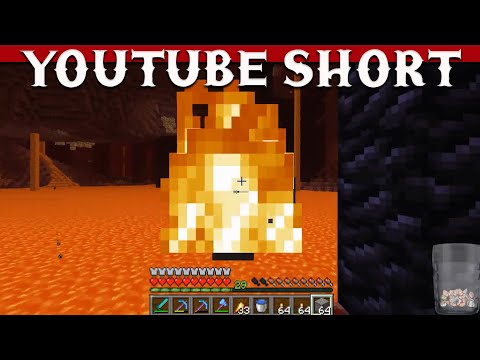 WhiteFyr - Minecraft Short: NEVER Stand Above a Lava Lake in Minecraft #shorts