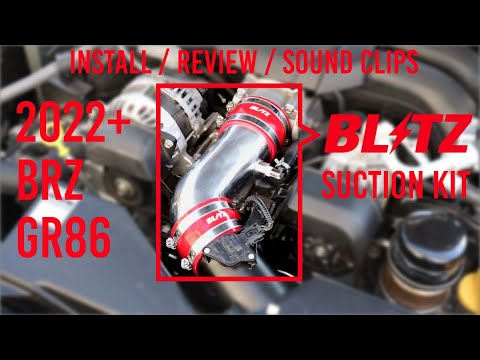 BLITZ Suction Kit Intake for 22+ BRZ / GR86 | Install, Review, & Sound Clips