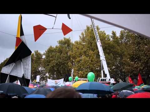 Jürgen Hugger (Parkschützer) Großdemo Stuttgart 16.10.10