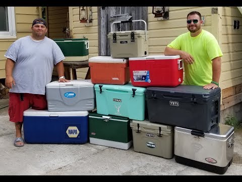 Cooler Challenge (YETI, Kenai, Coleman) 150lbs of Ice