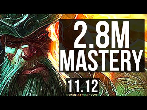 GANGPLANK vs LUCIAN (TOP) | 2.8M mastery, 3/1/9, 800+ games | EUW Master | v11.12