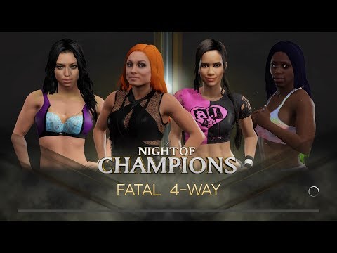 WWE 2K17 - Candice Michelle VS Becky Lynch VS AJ Lee VS Naomi