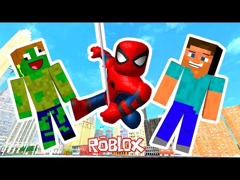 ZOMBİK VE STEVE ÖRÜMCEK ADAM CANLI YAYINDA KRAL EĞLENCE 😱 - Roblox
