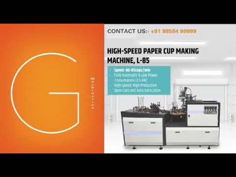 100 Speed Open Cam + Direct Bottom Model Paper Cup Making Machine