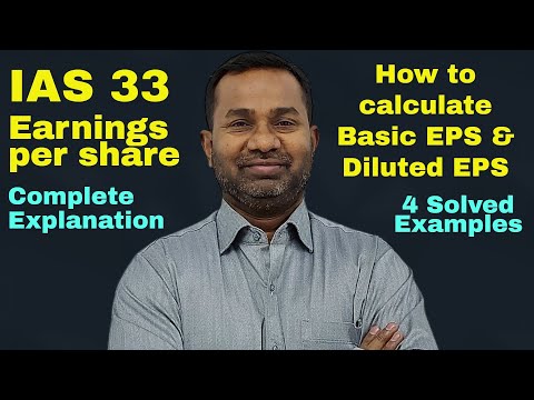 How to calculate Earnings Per Share | IAS 33 | Diluted EPS | Commerce Specialist | ACCA | CMA | CPA