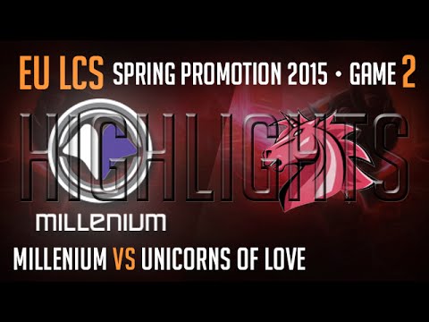 Millenium vs Unicorns of Love Game 2 Highlights S5 EU LCS Spring Promotion Bo5 MIL vs UOL G2